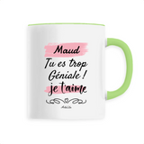 Mug - Maud je t'aime - 6 Coloris - Cadeau Tendre et Original - Cadeau Personnalisable - Cadeaux-Positifs.com -Unique-Blanc-