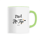Mug - Paul au Top - 6 Coloris - Cadeau Original - Cadeau Personnalisable - Cadeaux-Positifs.com -Unique-Blanc-