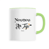 Mug - Nounou au Top - 6 Coloris - Cadeau Original - Cadeau Personnalisable - Cadeaux-Positifs.com -Unique-Blanc-