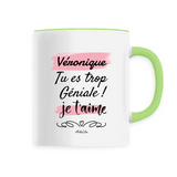 Mug - Véronique, je t'aime - 6 Coloris - Cadeau Tendre - Cadeau Personnalisable - Cadeaux-Positifs.com -Unique-Vert-
