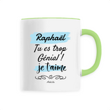 Mug - Raphaël je t'aime - 6 Coloris - Cadeau Tendre & Original - Cadeau Personnalisable - Cadeaux-Positifs.com -Unique-Blanc-