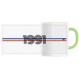 Mug - Année 1991 - 6 Coloris - Cadeau Original - Cadeau Personnalisable - Cadeaux-Positifs.com -Unique-Bleu-