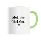 Mug - Moi c'est Christine - 6 Coloris - Cadeau Original - Cadeau Personnalisable - Cadeaux-Positifs.com -Unique-Blanc-