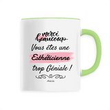 Mug - Merci Esthéticienne - 6 Coloris - Cadeau Original - Cadeau Personnalisable - Cadeaux-Positifs.com -Unique-Vert-
