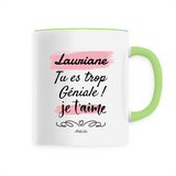 Mug - Lauriane je t'aime - 6 Coloris - Cadeau Tendre & Original - Cadeau Personnalisable - Cadeaux-Positifs.com -Unique-Blanc-