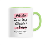 Mug - Bibiche je t'aime - 6 Coloris - Cadeau Tendre & Original - Cadeau Personnalisable - Cadeaux-Positifs.com -Unique-Blanc-