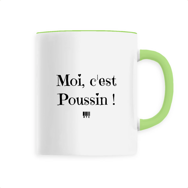Cadeau anniversaire : Mug - Moi c'est Poussin - 6 Coloris - Cadeau Original - Cadeau Personnalisable - Cadeaux-Positifs.com -Unique-Vert-
