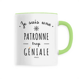 Mug - Une Patronne trop Géniale - 6 Coloris - Cadeau Original - Cadeau Personnalisable - Cadeaux-Positifs.com -Unique-Blanc-
