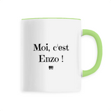 Mug - Moi c'est Enzo - 6 Coloris - Cadeau Original - Cadeau Personnalisable - Cadeaux-Positifs.com -Unique-Blanc-