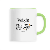 Mug - Voisin au Top - 6 Coloris - Cadeau Original - Cadeau Personnalisable - Cadeaux-Positifs.com -Unique-Blanc-