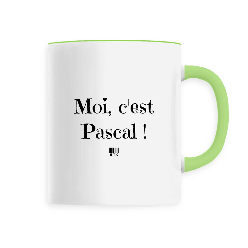 Cadeau anniversaire : Mug - Moi c'est Pascal - 6 Coloris - Cadeau Original - Cadeau Personnalisable - Cadeaux-Positifs.com -Unique-Vert-