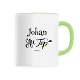 Mug - Johan au Top - 6 Coloris - Cadeau Original - Cadeau Personnalisable - Cadeaux-Positifs.com -Unique-Blanc-