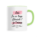 Mug - Iris je t'aime - 6 Coloris - Cadeau Tendre & Original - Cadeau Personnalisable - Cadeaux-Positifs.com -Unique-Blanc-
