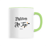 Mug - Patron au Top - 6 Coloris - Cadeau Original - Cadeau Personnalisable - Cadeaux-Positifs.com -Unique-Blanc-