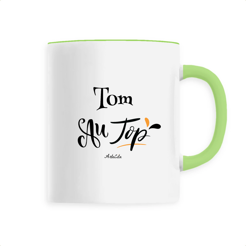 Cadeau anniversaire : Mug - Tom au Top - 6 Coloris - Cadeau Original - Cadeau Personnalisable - Cadeaux-Positifs.com -Unique-Vert-