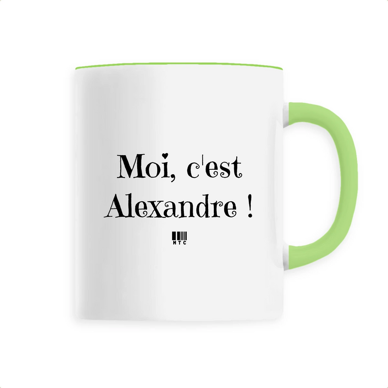 Cadeau anniversaire : Mug - Moi c'est Alexandre - 6 Coloris - Cadeau Original - Cadeau Personnalisable - Cadeaux-Positifs.com -Unique-Vert-