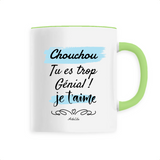 Mug - Chouchou je t'aime - 6 Coloris - Cadeau Tendre & Original - Cadeau Personnalisable - Cadeaux-Positifs.com -Unique-Blanc-