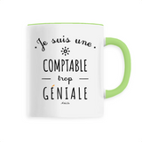Mug - Une Comptable trop Géniale - 6 Coloris - Cadeau Original - Cadeau Personnalisable - Cadeaux-Positifs.com -Unique-Blanc-