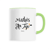 Mug - Mathis au Top - 6 Coloris - Cadeau Original - Cadeau Personnalisable - Cadeaux-Positifs.com -Unique-Blanc-