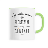 Mug - Une Secrétaire trop Géniale - 6 Coloris - Cadeau Original - Cadeau Personnalisable - Cadeaux-Positifs.com -Unique-Blanc-