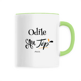 Mug - Odile au Top - 6 Coloris - Cadeau Original - Cadeau Personnalisable - Cadeaux-Positifs.com -Unique-Blanc-