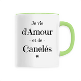 Mug - Amour et Canelés - 6 Coloris - Cadeau Original - Cadeau Personnalisable - Cadeaux-Positifs.com -Unique-Blanc-