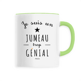 Mug - Un Jumeau trop Génial - 6 Coloris - Cadeau Original - Cadeau Personnalisable - Cadeaux-Positifs.com -Unique-Blanc-