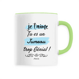 Mug - Jumeau je t'aime - 6 Coloris - Cadeau Original - Cadeau Personnalisable - Cadeaux-Positifs.com -Unique-Blanc-