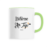 Mug - Hélène au Top - 6 Coloris - Cadeau Original - Cadeau Personnalisable - Cadeaux-Positifs.com -Unique-Blanc-