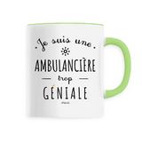 Mug - Une Ambulancière trop Géniale - 6 Coloris - Cadeau Original - Cadeau Personnalisable - Cadeaux-Positifs.com -Unique-Vert-