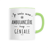 Mug - Une Ambulancière trop Géniale - 6 Coloris - Cadeau Original - Cadeau Personnalisable - Cadeaux-Positifs.com -Unique-Blanc-