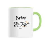 Mug - Brice au Top - 6 Coloris - Cadeau Original - Cadeau Personnalisable - Cadeaux-Positifs.com -Unique-Blanc-