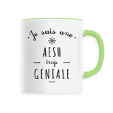 Mug - Une AESH trop Géniale - 6 Coloris - Cadeau Original - Cadeau Personnalisable - Cadeaux-Positifs.com -Unique-Blanc-