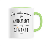 Mug - Une Animatrice trop Géniale - 6 Coloris - Cadeau Original - Cadeau Personnalisable - Cadeaux-Positifs.com -Unique-Vert-