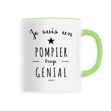Mug - Un Pompier trop Génial - 6 Coloris - Cadeau Original - Cadeau Personnalisable - Cadeaux-Positifs.com -Unique-Blanc-