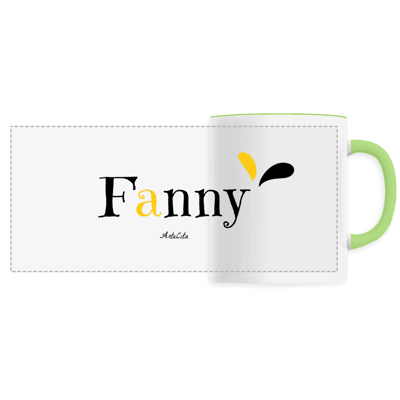 Cadeau anniversaire : Mug - Fanny - 6 Coloris - Cadeau Original - Cadeau Personnalisable - Cadeaux-Positifs.com -Unique-Vert-