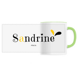 Mug - Sandrine - 6 Coloris - Cadeau Original - Cadeau Personnalisable - Cadeaux-Positifs.com -Unique-Blanc-
