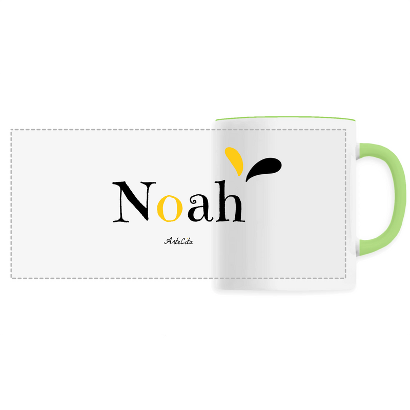 Cadeau anniversaire : Mug - Noah - 6 Coloris - Cadeau Original - Cadeau Personnalisable - Cadeaux-Positifs.com -Unique-Vert-