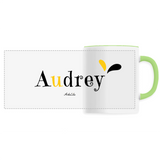Mug - Audrey - 6 Coloris - Cadeau Original - Cadeau Personnalisable - Cadeaux-Positifs.com -Unique-Blanc-