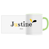Mug - Justine - 6 Coloris - Cadeau Original - Cadeau Personnalisable - Cadeaux-Positifs.com -Unique-Blanc-