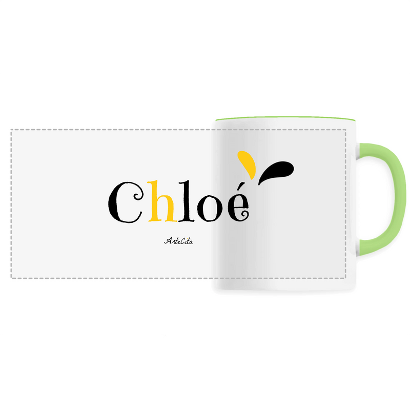 Cadeau anniversaire : Mug - Chloé - 6 Coloris - Cadeau Original - Cadeau Personnalisable - Cadeaux-Positifs.com -Unique-Vert-
