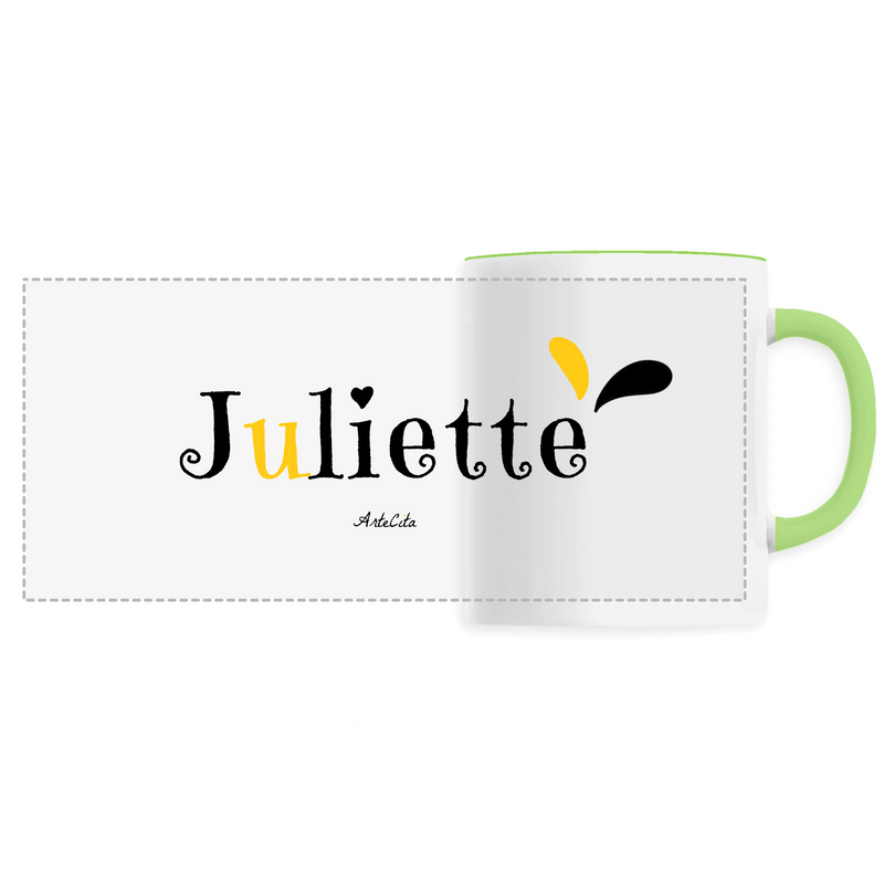 Cadeau anniversaire : Mug - Juliette - 6 Coloris - Cadeau Original - Cadeau Personnalisable - Cadeaux-Positifs.com -Unique-Vert-