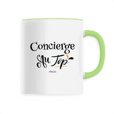 Mug - Concierge au Top - 6 Coloris - Cadeau Original - Cadeau Personnalisable - Cadeaux-Positifs.com -Unique-Vert-