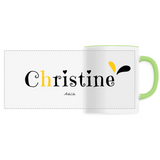 Mug - Christine - 6 Coloris - Cadeau Original - Cadeau Personnalisable - Cadeaux-Positifs.com -Unique-Blanc-