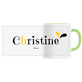 Mug - Christine - 6 Coloris - Cadeau Original - Cadeau Personnalisable - Cadeaux-Positifs.com -Unique-Vert-
