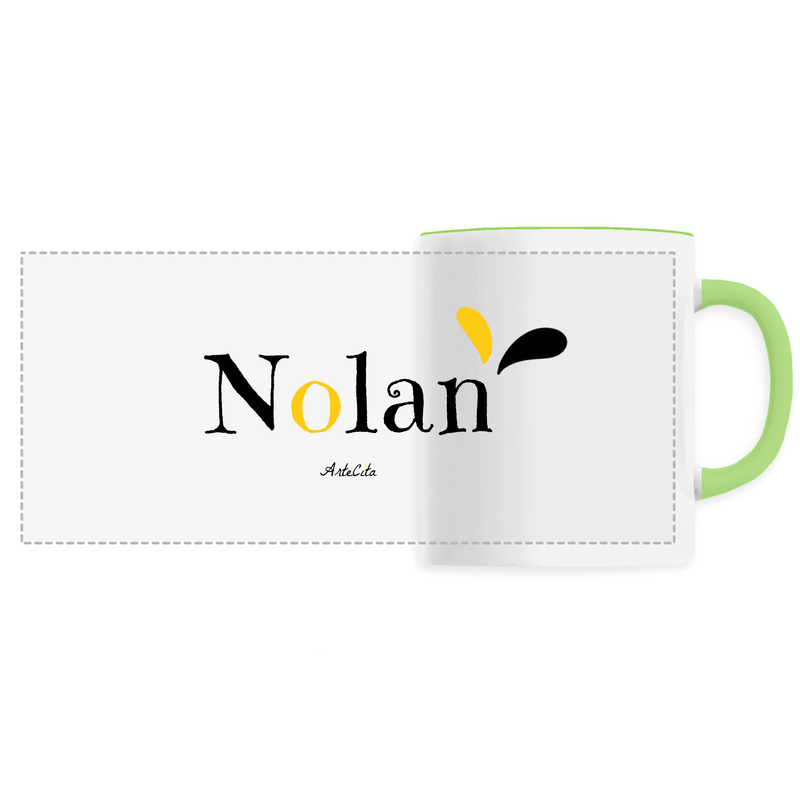Cadeau anniversaire : Mug - Nolan - 6 Coloris - Cadeau Original - Cadeau Personnalisable - Cadeaux-Positifs.com -Unique-Vert-