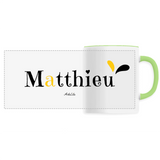 Mug - Matthieu - 6 Coloris - Cadeau Original - Cadeau Personnalisable - Cadeaux-Positifs.com -Unique-Vert-