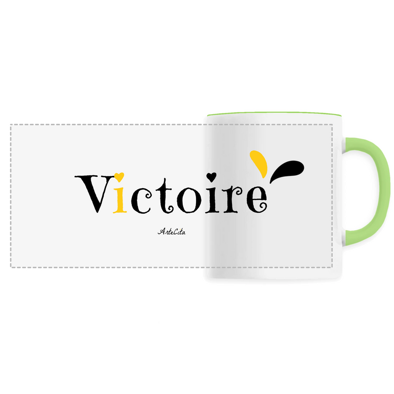 Cadeau anniversaire : Mug - Victoire - 6 Coloris - Cadeau Original - Cadeau Personnalisable - Cadeaux-Positifs.com -Unique-Vert-