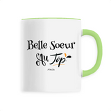Mug - Belle Soeur au Top - 6 Coloris - Cadeau Original - Cadeau Personnalisable - Cadeaux-Positifs.com -Unique-Vert-