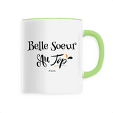 Mug - Belle Soeur au Top - 6 Coloris - Cadeau Original - Cadeau Personnalisable - Cadeaux-Positifs.com -Unique-Blanc-